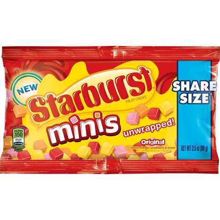 Starburst Starburst Original Unwrapped Fruit Chews Candy 3.5 oz. Bag, PK90 349026